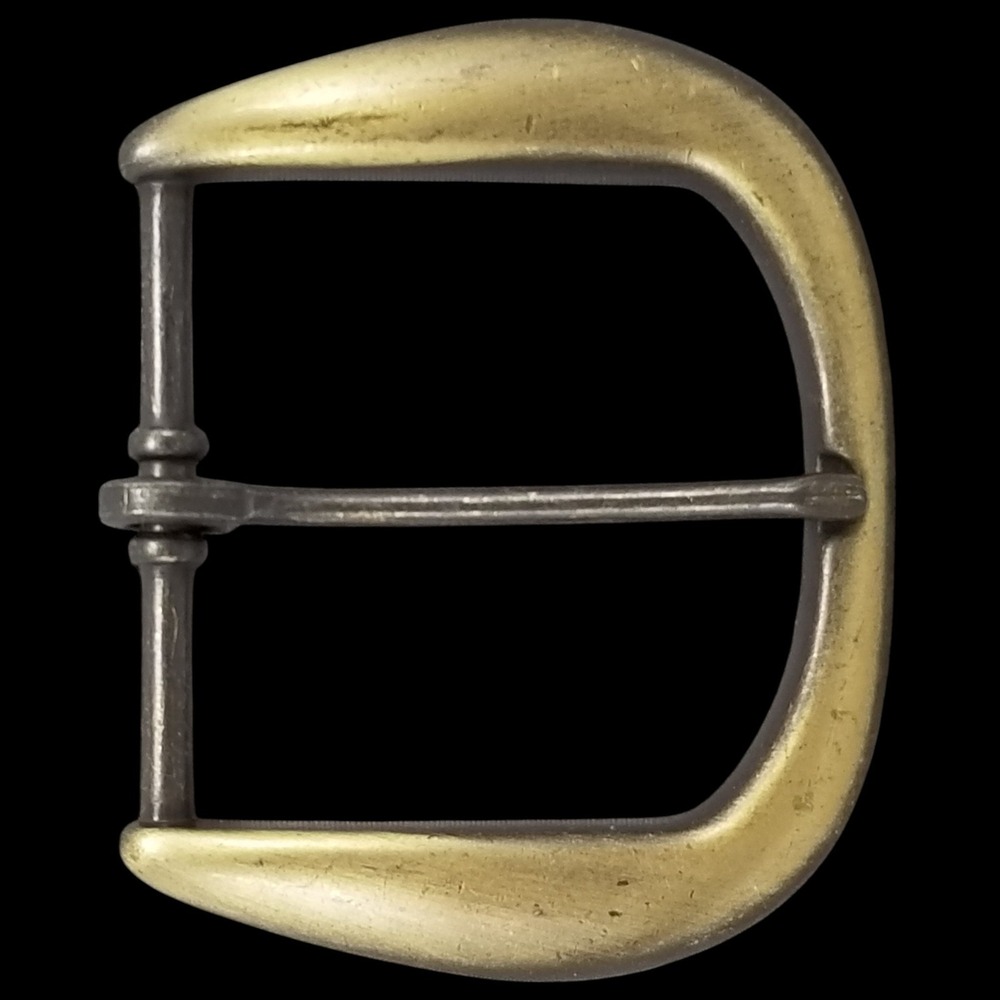 Vintage Style D Shape Belt Buckle Replacement Antique Brass Tone‎ Pin Buckle USA